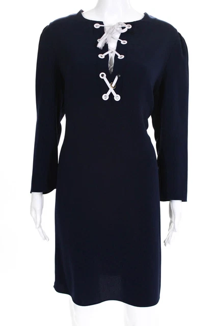 Shoshanna Womens Navy Nikko Dress Blue Size 12 11016212