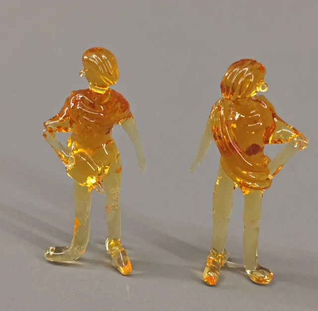 9912182-x Vetro Figura Segno Zodiacale Gemelli 4-6cm Soffiato Bocca