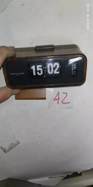 Orologio Da Tavolo Vintage A Cartellino Tokyo Clock A Pile Usato Dell'epoca