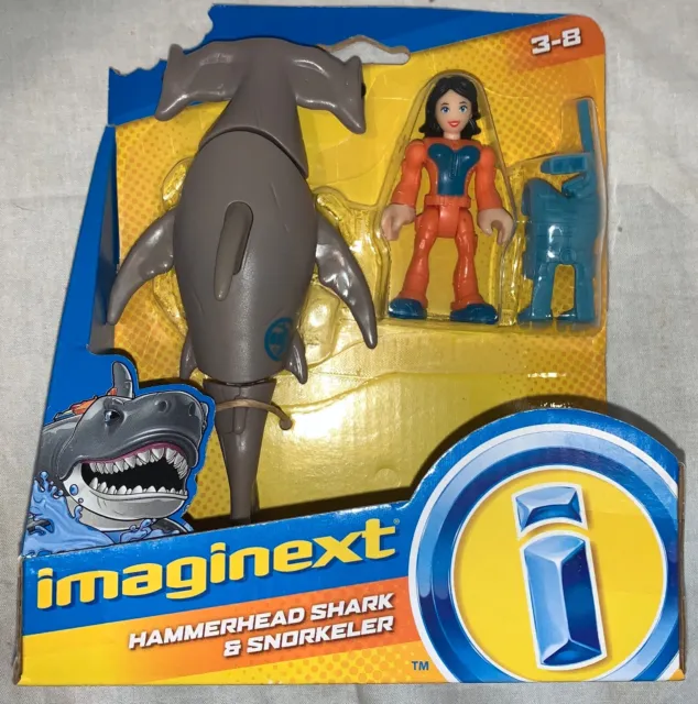 Fisher Price Imaginext HAMMERHEAD SHARK & SNORKELER New