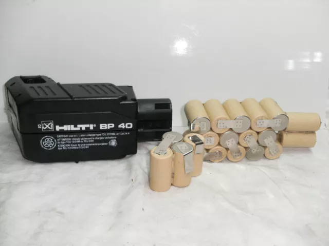 1 kits remplacement batterie battery akku bateria  hilti  BP 40  3,0 Ah