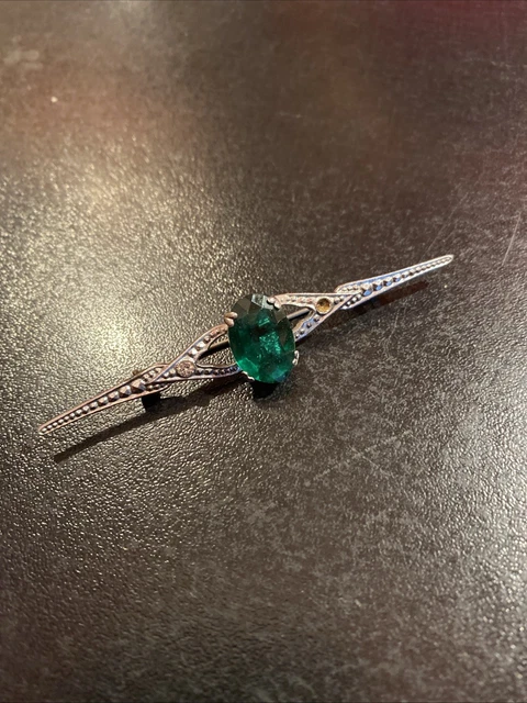 ANCIENNE GRANDE BROCHE vintage antique costume jewelry brooch EUR 29,99