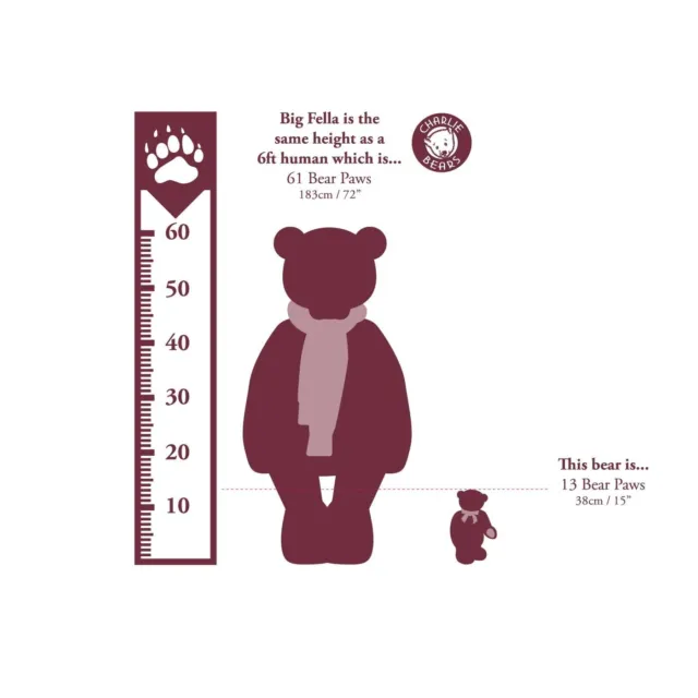 Charlie Bears 2023 Destiny Collectable Teddy Bear Purple Plush Toy 2