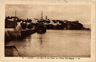 CPA AK RABAT - Le Port et les Quais sur l'Oued Bou Regreg MAROC (796789)