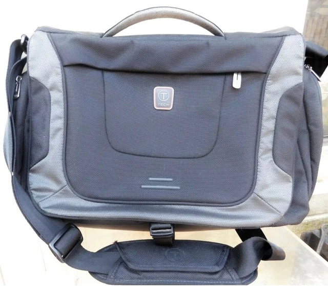 Tumi T-Tech Presidio Black Gray Laptop Messenger Bag #67175D