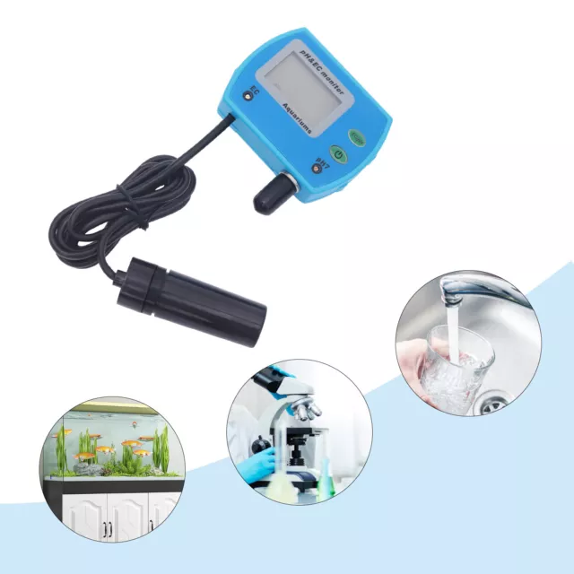 Digital LCD Messgerät Wasser pH / EC Wert Tester Meter Aquarium Pool Prüfer DE!