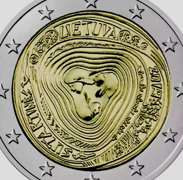 Lithuania 🇱🇹Coin 2€ Euro 2019 Commemorative Sutartines Songs New UNC from Roll