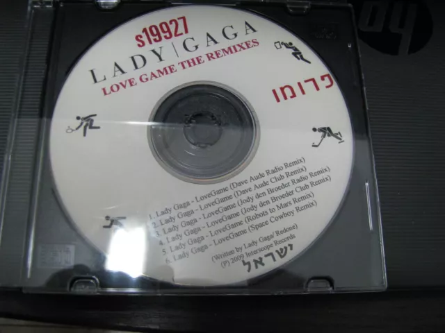 Lady Gaga=Love Games The Remixes=Mega Raro Hebreo Israelí Promocion Press Cd-6 Pista