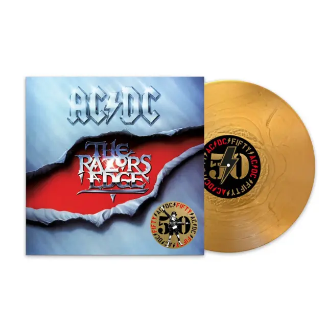 AC/DC - The Razors Edge 50th Anniv Limited Edition Gold Vinyl 12" Album