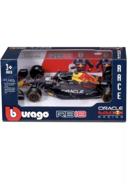 Bburago B18-38061V Red Bull RB18 (2022) Verstappen 1:43 Scale Die-Cast