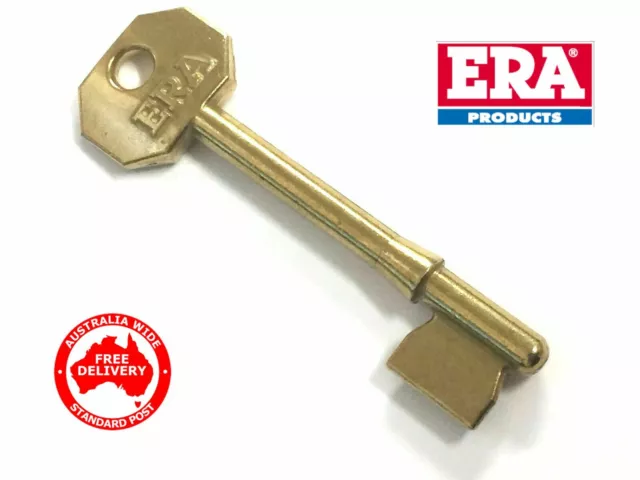 Genuine ERA Fortress Lock 5 Lever Key Blank -Solid Brass-Free Post In Australia