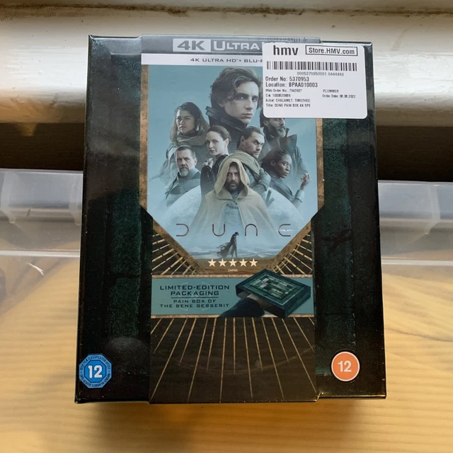 DUNE: PART ONE (2021) Pain Box HMV Edition 4K UHD + Blu-Ray - Brand New ...
