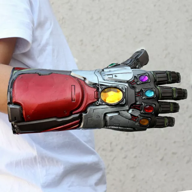 Avengers 4 Endgame Infinity Gauntlet Cosplay Iron Man Tony Stark Gloves Costume 2