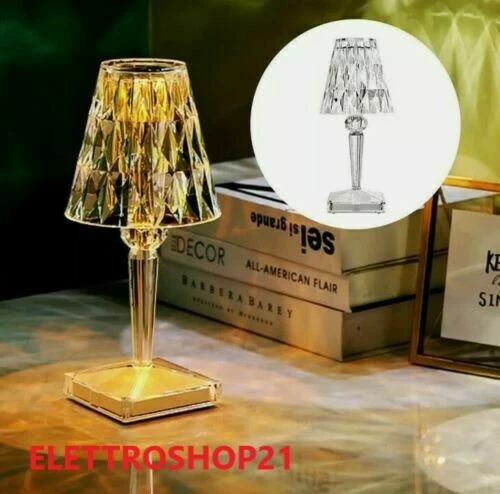 Lampada  Ricaricabile Da Tavolo Bar Ristorante Senza Fili Dimmerabile Led