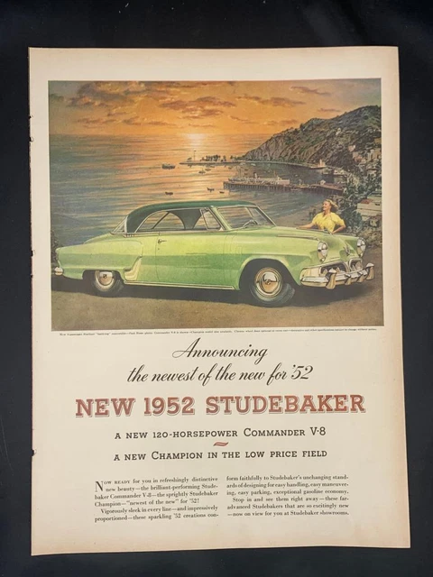 Magazine Ad* - 1952 - Studebaker Starliner