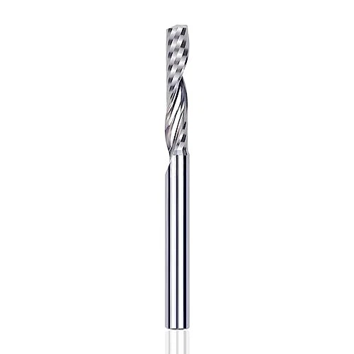 CNC Solid Carbide Spiral Router Bit 'O' Flute Up-Cut - 1/4" Shank 1/4" Cuttin...
