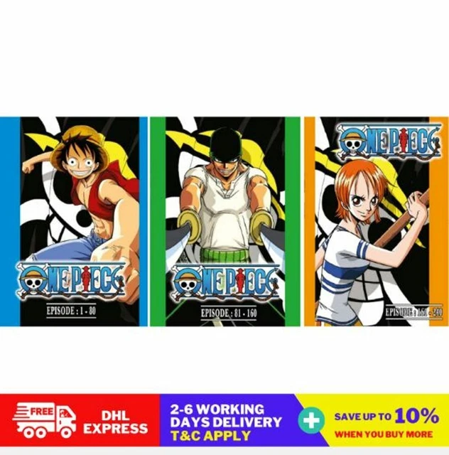 ANIME DVD ONE Piece Series Box 1 2 3 Episode 1 240 English Dubbed DHL
