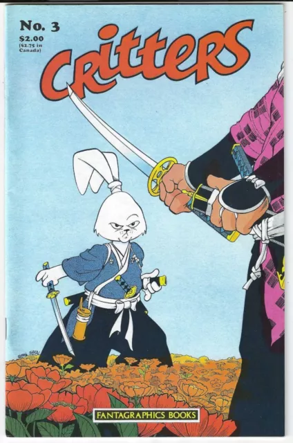 Critters #3 Usagi Yojimbo Story 1986 Fantagraphics Comic