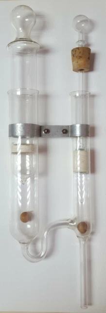 Vintage Chimica Fisica Torchio Idraulico da laboratorio in Vetro da Collezione. 3
