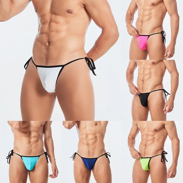 String/Short De Bain Glace Soie Pour Homme - Neuf Avec étiquettes, Matière Nylon, Style Vintage