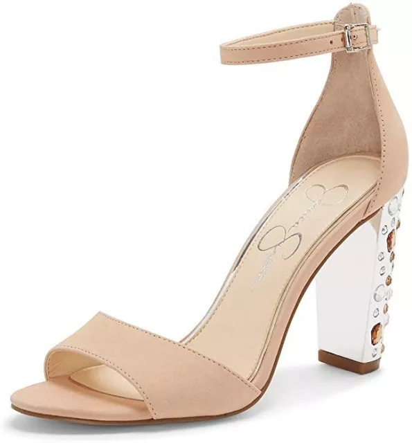 JESSICA SIMPSON CASSIYA Richest Red Heel Ankle Straps Pointed Toe