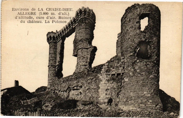 CPA Env. de La CHAISE-DIEU. ALLEGRE (1000m.) d'altitude cure d'air (203064)