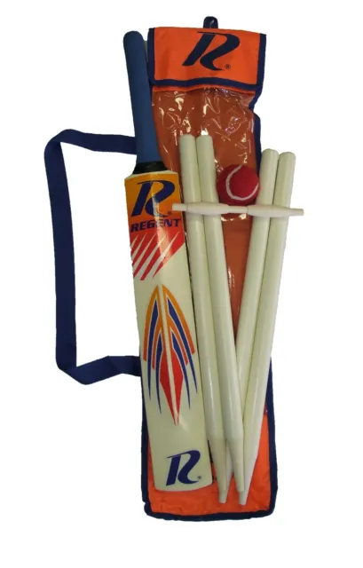 Regent Wooden Cricket Set Size 3 w/ Carry Case Fun Outdoor Backyard/Beach Game