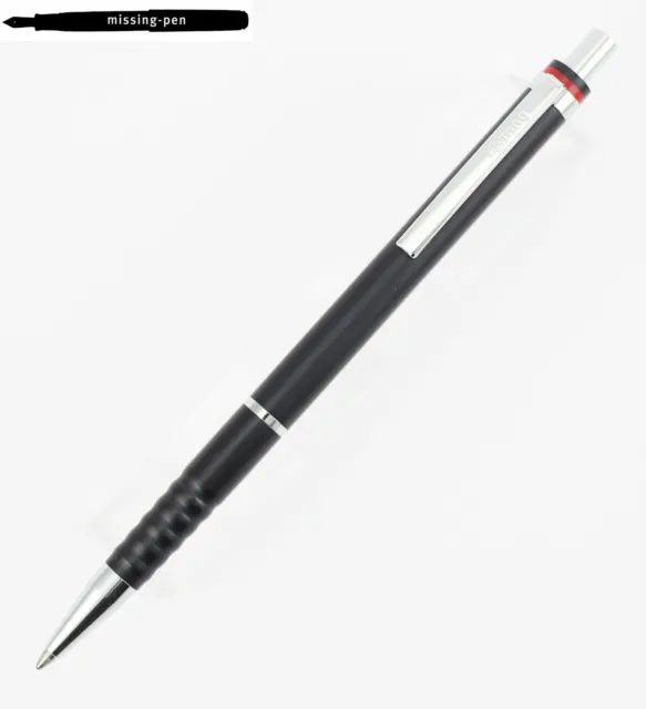 Rotring Esprit Push Ballpoint Pen in Black Silver (Made in Germany 2000's)