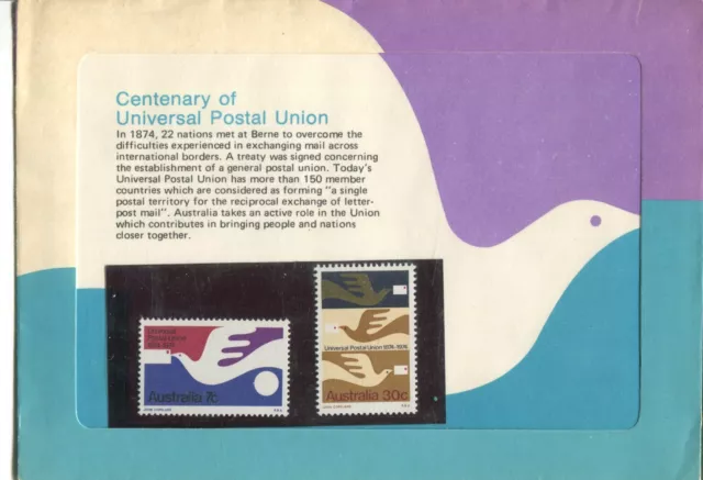 1974 Australian Stamps - Centenary of Postal Union - Post Office Pack (Sealed)