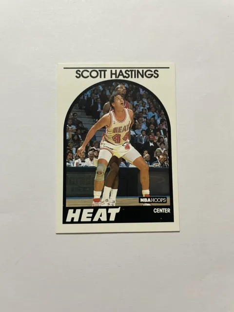 1989-90 NBA Hoops Basketball Card #176 Scott Hastings Miami Heat