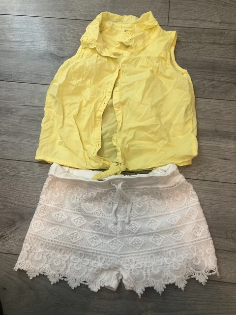 Girls Top And Short Set Age 6/7