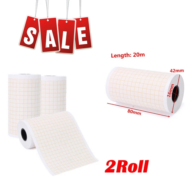 SALE 2Rolls 80mm*20mThermal Printer paper for ECG EKG Machine Electrocardiograph