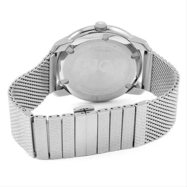 Movado Swiss Bold 3600260 Stainless Steel Silver Mesh Bracelet Slim Watch 2