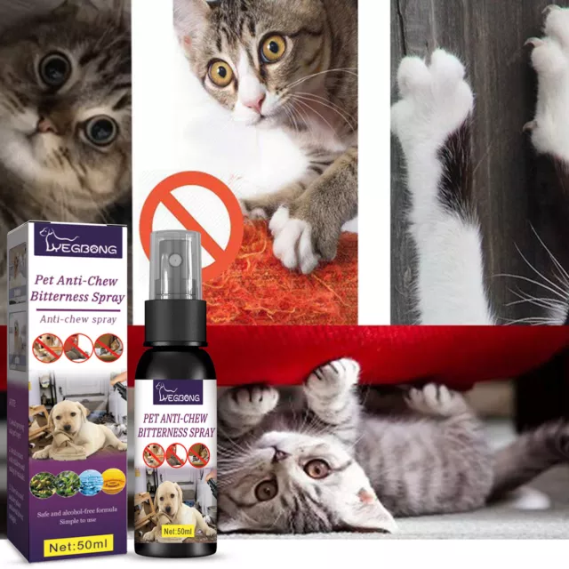 50 ml Mascota Amargura Ingrediente de Seguridad Antiarañazos Mantener a las Mascotas Fuera de los Muebles