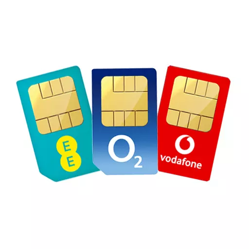 PAYG O2, Vodafone, EE, tre (3), scheda SIM Gifgaff - scheda micro sim nano