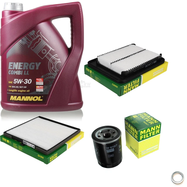 Mann-Filter Controllo Set 5 L mannol Energy Combi All 5W-30 per Hyundai