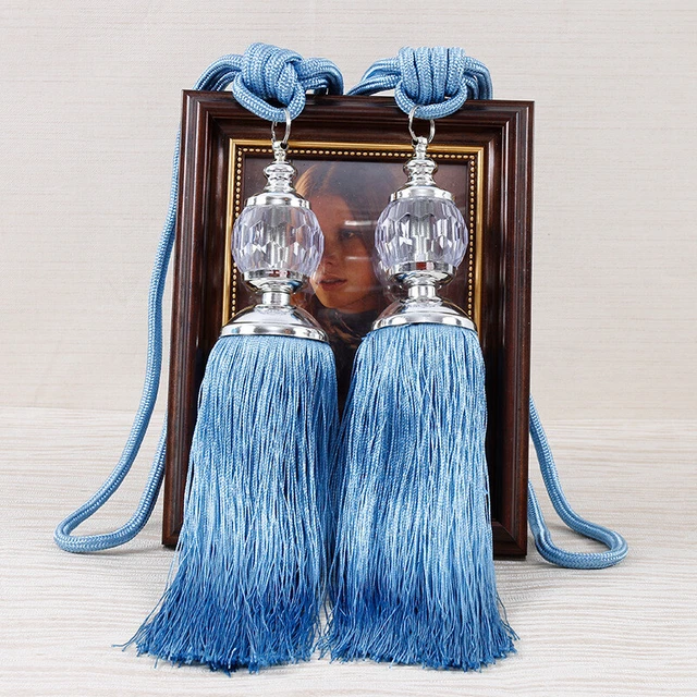 1 Pair/2PCS Luxury Tassel Curtain Rope Tieback HoldBacks Tie Backs Home Decor 2