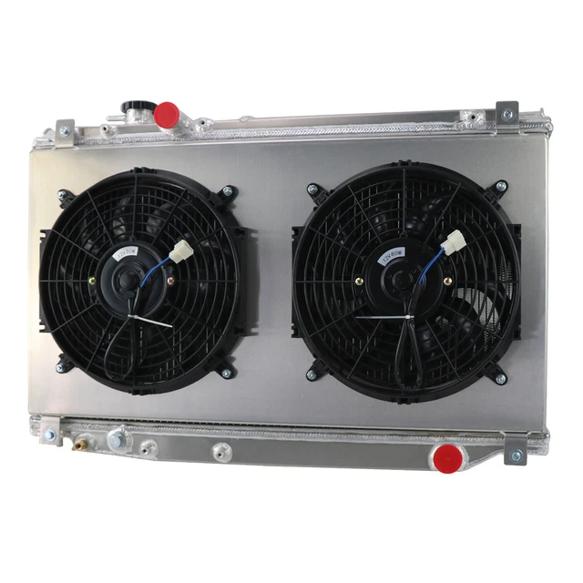 3 ROW RADIATOR+SHROUD Fan+Relay For 19931998 Toyota Supra Jza80 2Jz