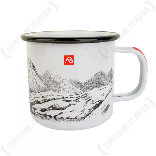 White Enamel Outdoors Camping Hiking Coffee Tea Mug Cup - 350 ml