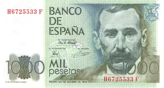 Spanien Spain 1000 Pesetas 1979 P158 UNC -Serie H-