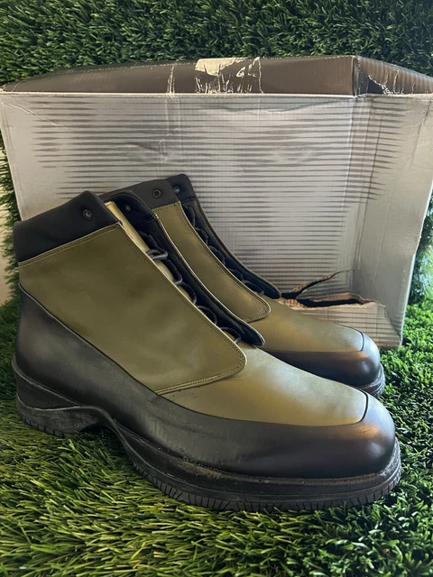 VINTAGE Y2K AIR Jordan Boots STIVALE Italian Leather Dark Olive 136034 Mens 11.5 165.00 PicClick