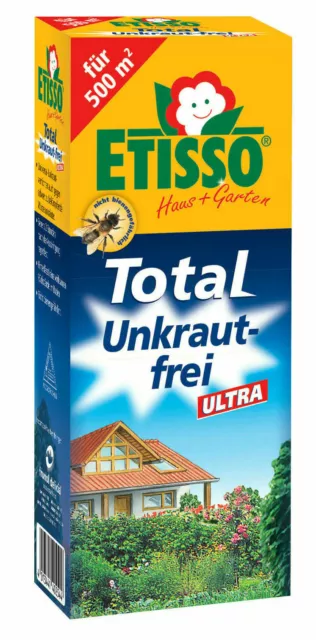 ETISSO Total Unkraut-frei ULTRA 250 ml Glyphosat Unkrautvernichter  500qm