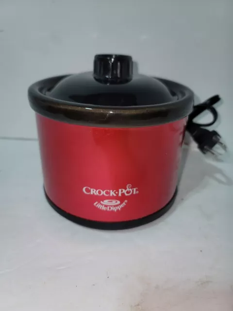 Crock Pot Little Dipper 16 oz Mini Slow Cooker Stainless Model 32041-C Dips  Soup