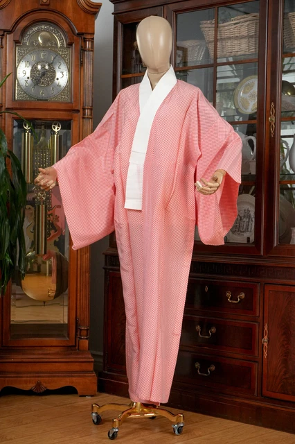 Dear Vanilla Japanese Juban Undergown Women's Kimono Genuine Vintage Mint