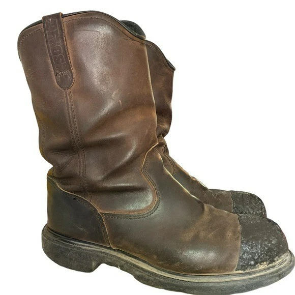 RED WING BROWN Leather Pecos Waterproof USA Made Boots 2270 10.5 £55.