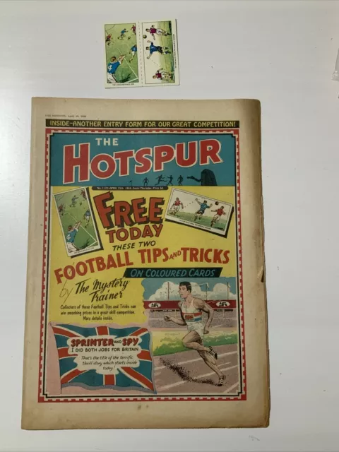 THE hotspur comic 1959 no 1172 April 25th With Free Gifts  - DC THOMSON