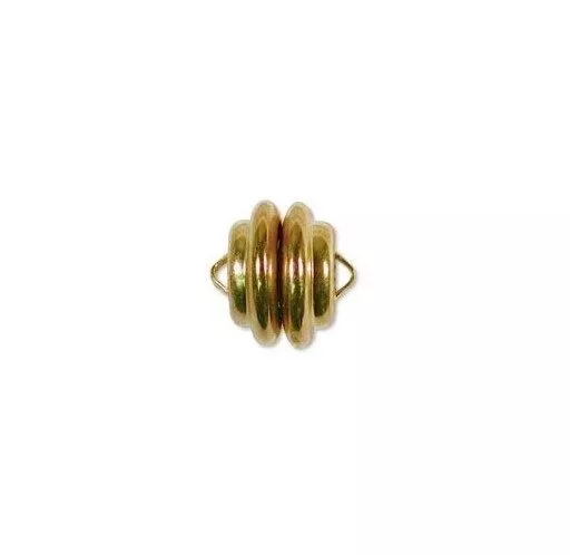 1 Single GOLD Plated MAGNETIC CLASP Mag-Lok Lock ~ Super Strong 11mm x 11mm