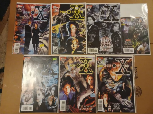 Topps X-Files Comic Book Collection - Lot of 7 Great Condition Bagged One Owner