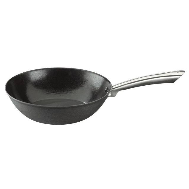 GSW sartén wok de hierro fundido 28 cm INDUCCIÓN Wok