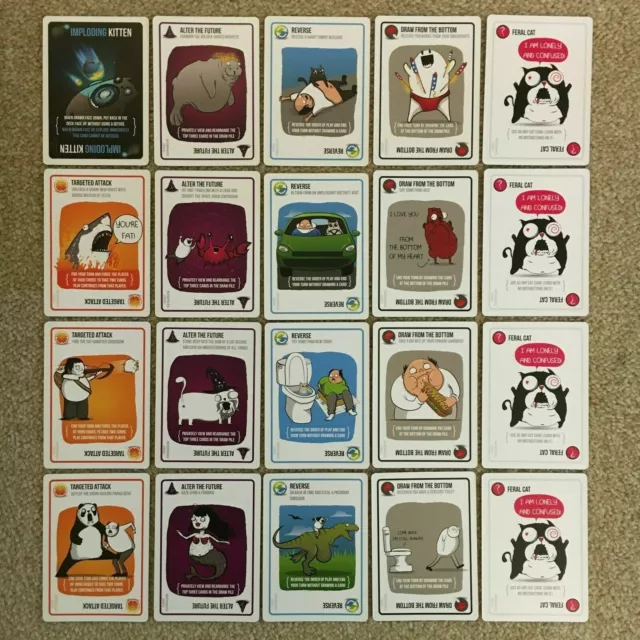 Exploding Kittens - Genuine spare duplicate individual replacement damaged cards 3